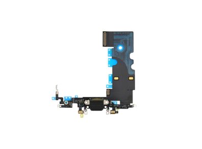For iPhone 8 4.7" USB Charging Port Dock Lightning Connector Flex Cable Black - FHT09IPCP