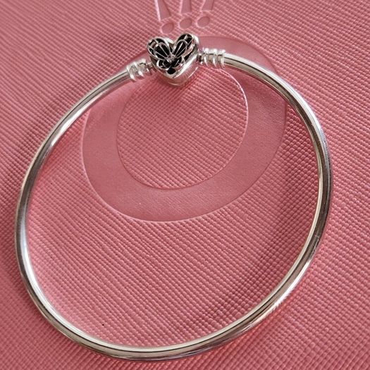 Pandora Moments Heart & Butterfly Bangle