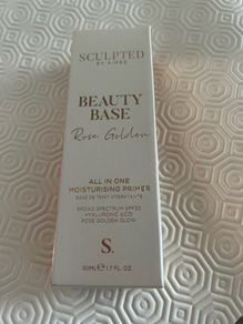 Sculpted by Aimee Beauty Base.  Rose Golden Moisturising Primer 50ml