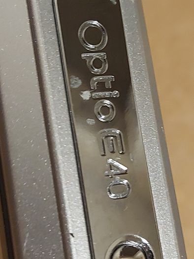 Pentax Optio E40, 8.1 megapixels, Takes 2 AA Batteries, working great and in excellent cosmetic condition