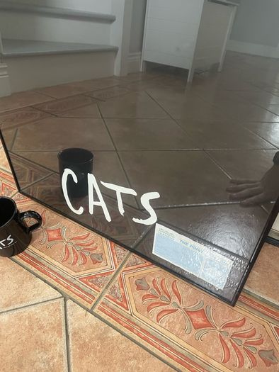 Vintage Cats The Musical 1990 Framed Poster, The Point Dublin Entrance Ticket and Mug