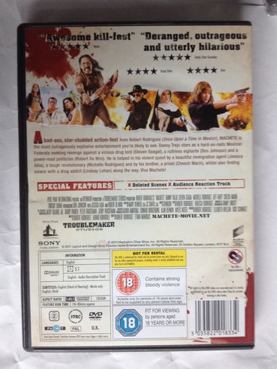 Machete [2010] & Machete Kills [2013] Danny Trejo [Movie DVDx2]