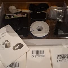 Electric fencing shock collar system with 3 collars and extra wire