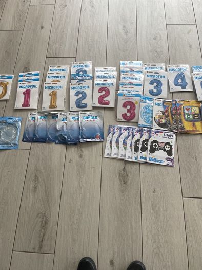 Helium Bottle & accessories  & balloons for sale. Full bottle as shown in photos.