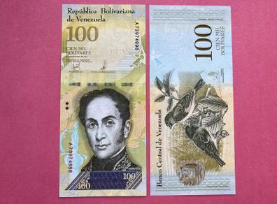 Venezuela  100 Bolivares  2017  Pick 100c  ( Uncirculated )