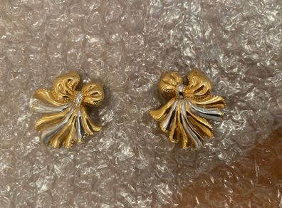 Nina Ricci gold filled clip on earrings