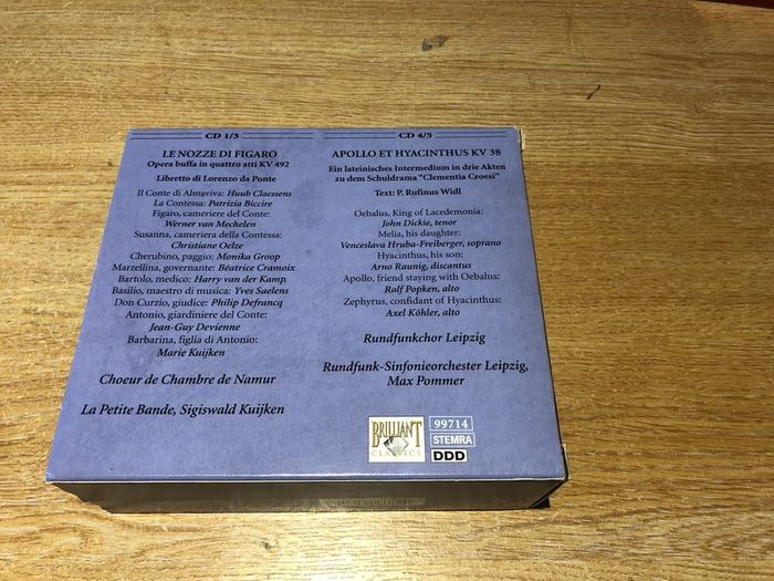 Mozart Edition - Volume 2 BoxSet- Le nozzle di Figaro & Apollo et Hyacinthus