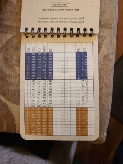Golf Yardage Book X 2 . Whirlwind Golf Club At Horses Pass And Ocotillo Golf Resort Arizona.  Both In Very Good Condition.