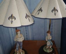 2 Figurine Table Lamps.  40e for 2.. o.n.o.