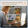 Lumie Vitamin L Slim SAD Light Therapy Box, White Slim, space-saving design delivers effective 10,000 lux light therapy; ideal for everyday use Image 3