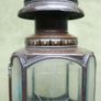 Vintage Pair of Brass Carriage Lamps, by Lime House Lamp Company, pierced canopies, bevelled etched glass chambers, 22" long Image 10