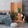 Flower Ladder Rack with 3 Tiers, Wooden, Flower Stand for Indoors, Multi-Tier, HxWxD: ca 82.5 x 83 x 28.5 cm, Dark Brown Image 3
