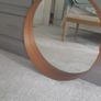 Round mirror with wooden frame Image 2