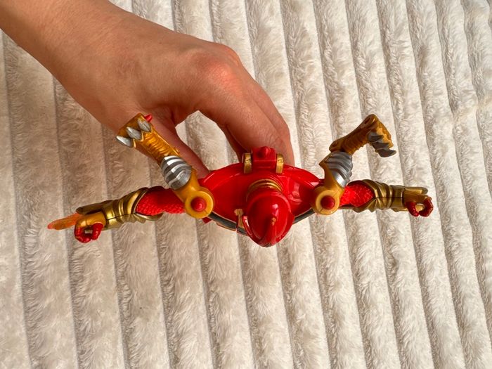 2005 Vintage Power Rangers Mystic Force Red Ranger to Fury Dragon Loose Head approx. 18 cm. Used Please see photos