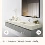 Electric bathroom mirror w Charging Pad Image 3