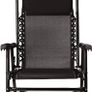 Foldable rocking chair with sun protection  black Image 3