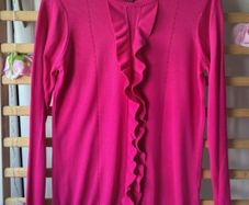 jumper Bnwt gallery Dunnes stores size small cerise frilled detail size small