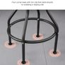 Shop Stool with Backrest 360 Swivel Adjustable Height Roller Creeper Seat Image 6