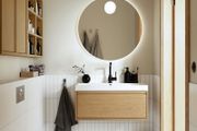 IKEA round LED bathroom mirror Faxalven
