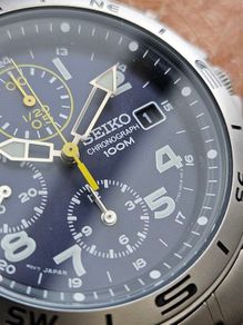 Watch Seiko Military Chronograph.