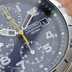 Watch Seiko Military Chronograph.