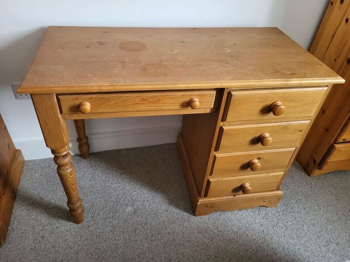 Writing desk hand made solid pine
