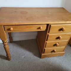 Writing desk hand made solid pine