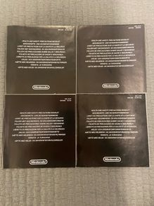 Nintendo DS Health & Safety Booklets (Price for all)