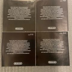 Nintendo DS Health & Safety Booklets (Price for all)
