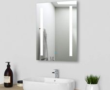 500x700 Illuminated Bathroom Wall Mirrors with Demister Pad,LED Lights,IP44,Touch Sensor (FREE POSTAGE)