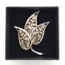 935 Silver Filigree Leaf Brooch Image 10