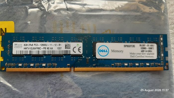 PC Memory RAM DDR3 240 Pin - 8GB stick