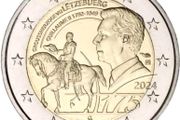 Luxembourg 2 Euro Commemorative Coin 2024 - Grand Duke William II. Uncirculated.