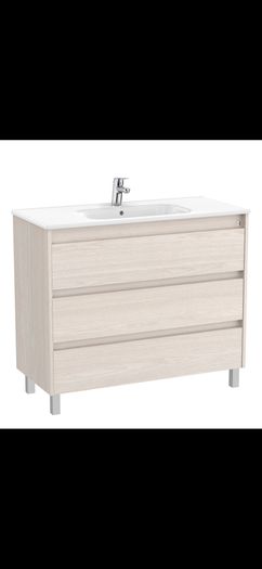 Roca Tenet floor standing 3 drawer unit and basin multiple colours see below 985x460x740