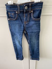 Skinny fit jeans dark navy jeans  9-12months