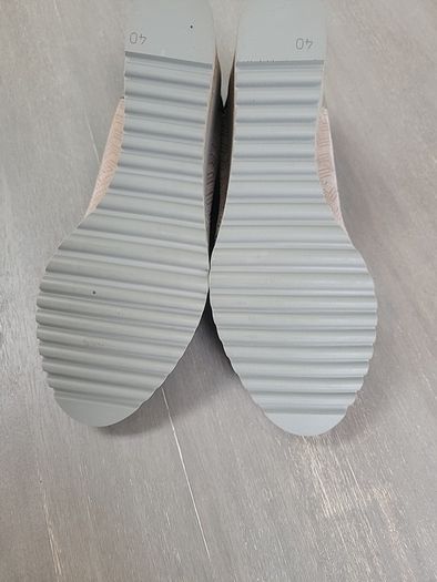 Brand new pair of beautiful taupe wedges, bioeco by arka