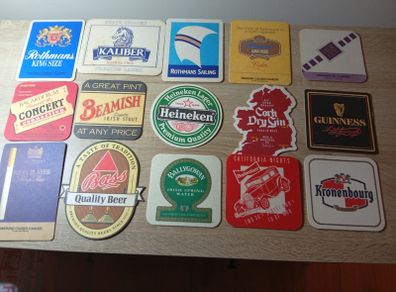 Various Collections Of Beer Mats Most Vintage Good Order Various Years