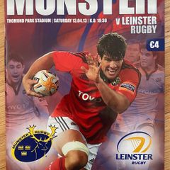 2013 Munster v Leinster - RaboDirect Pro12 Programme