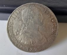 Spanish/Mexican Silver 1792 Pillar Dollar / 8 Reales