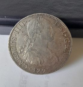 Spanish/Mexican Silver 1792 Pillar Dollar / 8 Reales