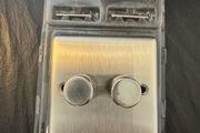 2 Gang 2 Way Stainless Steel Dimmer Switch