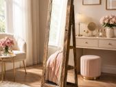 Jewellery cabinet rotatable vintage brown , White or  Ash brow