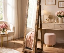 Jewellery cabinet rotatable vintage brown , White or  Ash brow