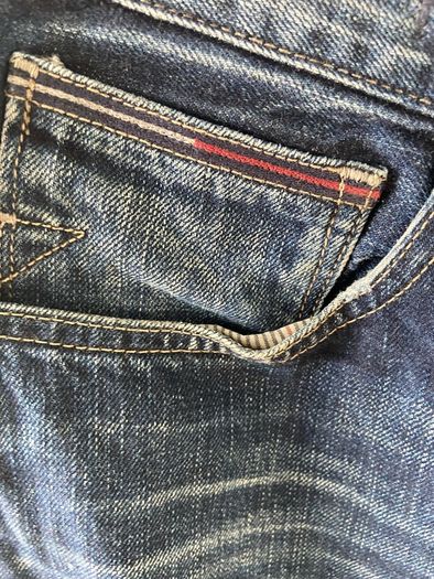 Hilfiger denim men's straight fit indigo blue 34 /34