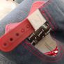 Capslab Luffy One Piece Denim Blue Red Adjustable Image 3