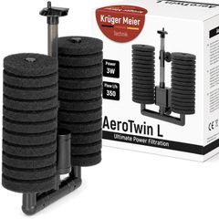 Kruger Meier AeroTwin L - Internal Sponge Filter 60 - 120l