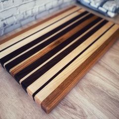 Handcrafted Chopping Board - Walnut, Maple and Cherry