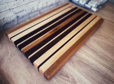 Handcrafted Chopping Board - Walnut, Maple and Cherry