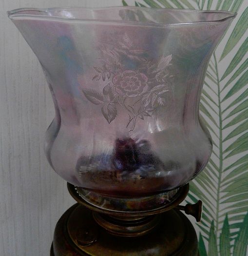 Vintage Victorian Oil Lamp