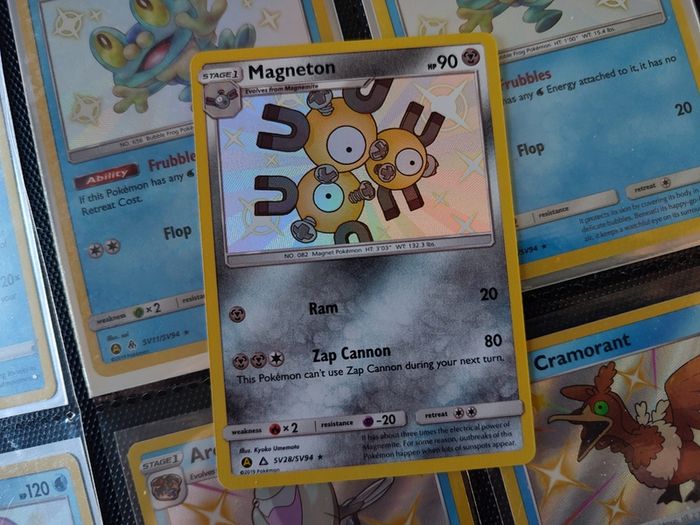 Magneton ! Baby Shiny ! Shiny Rare ! from Hidden Fates Set ! 2019 ! Pokemon Card !